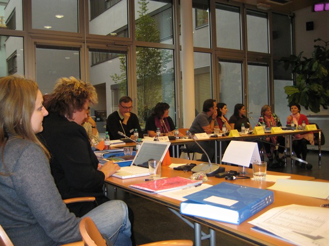 Listening attentively to the presentations