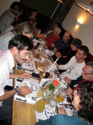 Enjoying lunch with our CLIL-LOTE-GO and GULT colleagues